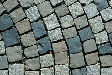 Image showing street with stone tiles