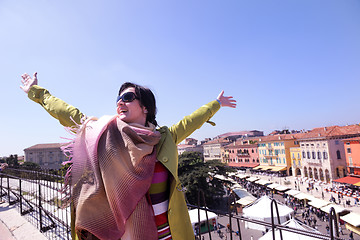 Image showing tourist woman in verona