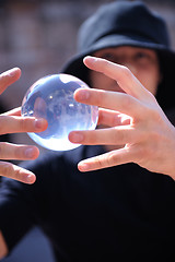 Image showing balancing glass ball