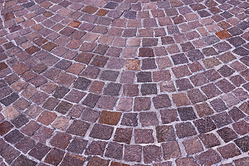 Image showing street with stone tiles