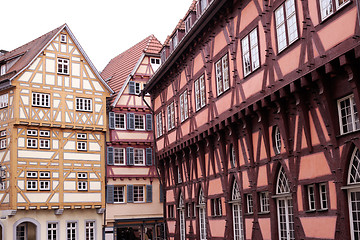 Image showing half-timbered houses in germany