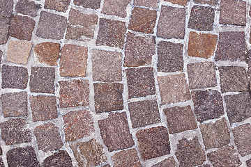 Image showing street with stone tiles