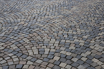 Image showing street with stone tiles