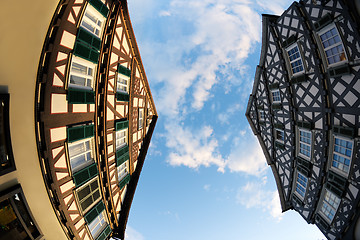 Image showing half-timbered houses in germany