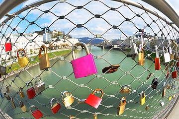 Image showing love locks