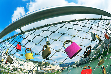 Image showing love locks