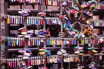 Image showing love locks