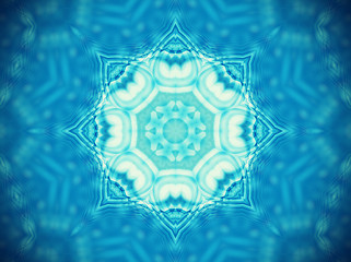 Image showing Blue vintage background with abstract pattern