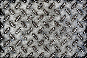 Image showing Metal diamond plate