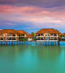 Image showing Water villas