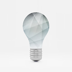 Image showing Lightbulb idea symbol. 3d vector illustration. Can be used for y