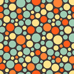 Image showing Seamless festive background from circles.  Vector Illustration. 