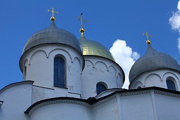 Image showing gold crosses on domes