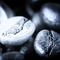 Image showing Fragrant fried coffee beans 