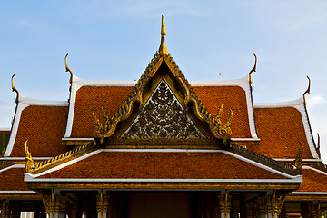 Image showing bangkok in the temple  thailand abstract    colors