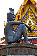 Image showing siddharta   in the  bangkok asia   thailand     wat  palaces   