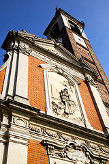 Image showing rose window  italy  lombardy     in  the mercallo old   bell