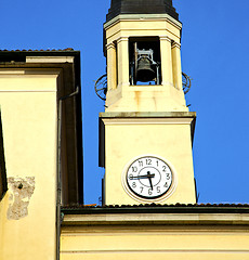 Image showing turbigo old abstract in  italy   the    tower bell sunny day 