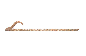 Image showing Iron rod on white