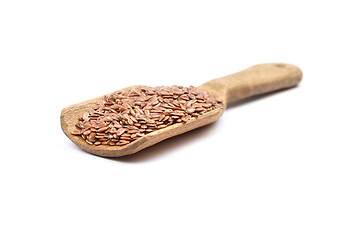Image showing Flax seed on shovel