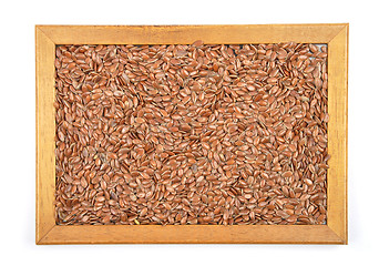 Image showing Flax seed in frame
