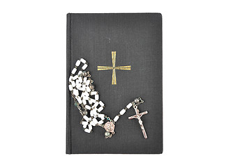 Image showing Prayer book with chaplet