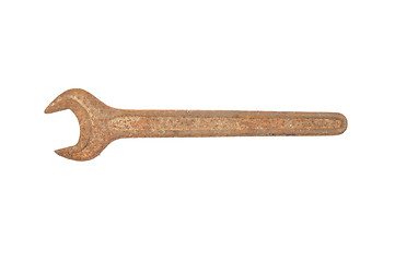Image showing Open-end spanner on white