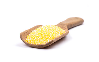 Image showing Polenta on shovel