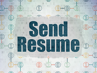 Image showing Business concept: Send Resume on digital background