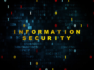 Image showing Protection concept: Information Security on Digital background 