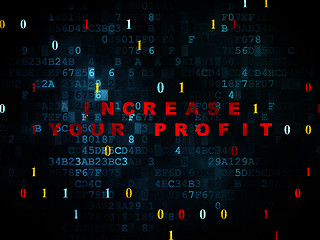 Image showing Business concept: Increase Your profit on Digital background