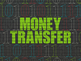 Image showing Business concept: Money Transfer on wall background