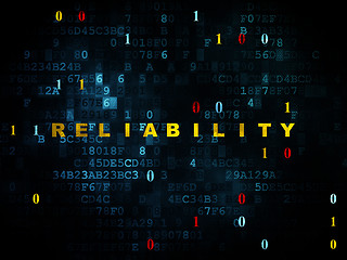 Image showing Finance concept: Reliability on Digital background