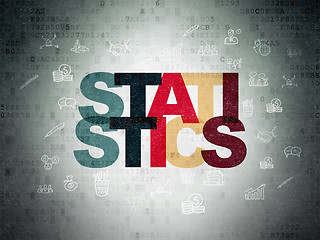 Image showing Business concept: Statistics on digital background