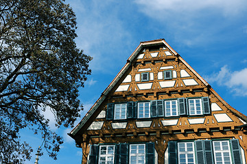 Image showing half-timbered houses in germany