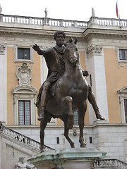 Image showing Equestrian Statue of Marcus Aurelius