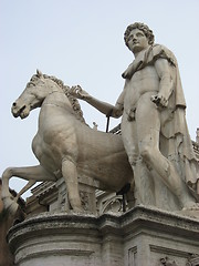 Image showing Marble statue of Castor