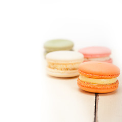 Image showing colorful french macaroons 