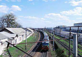 Image showing freight trains