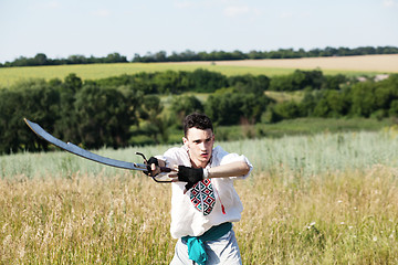 Image showing Warrior with a saber