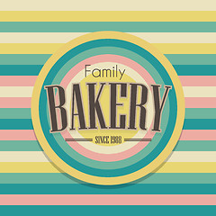 Image showing Retro bakery logo 