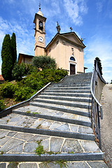 Image showing  lombardy    the jerago old   church  closed  
