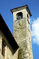 Image showing arsago seprio old abstract in  italy   the   wall  and church 