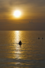 Image showing kho  boat  and water in thailand  bay  south china sea