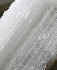 Image showing Beautiful white ice photographed close up