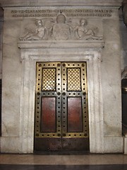 Image showing Small door in St. Peter`s