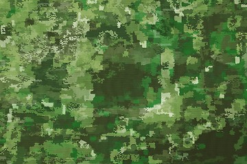 Image showing Camouflage Fabric Textures, Texture 1