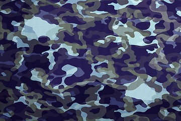 Image showing Camouflage Fabric Textures, Texture 2