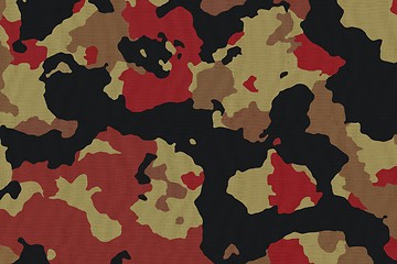 Image showing Camouflage Fabric Textures, Texture 4