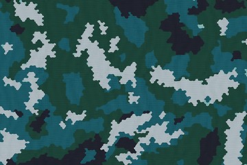 Image showing Camouflage Fabric Textures, Texture 7